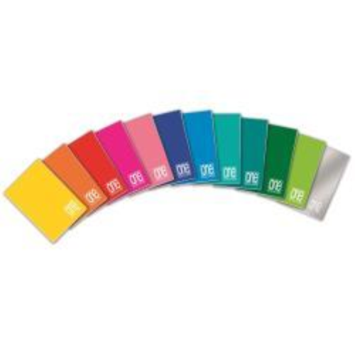 BLASETTI ONE COLOR QUADERNO 148X210 mm A5 80 GR QUADRETTI 10 20 FOGLI COLORI ASSORTITI CONF 10 Pz.